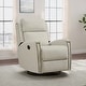 preview thumbnail 10 of 52, Jerome Swivel Glider Recliner Nursery Chair Manual Push Back Recliner