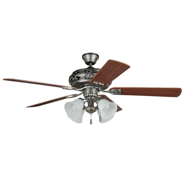 Craftmade GD52AN5C Grandeur 52" 5 Blade Indoor Ceiling Fan with Light Kit and Blades Included - Antique Nickel