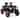 Gymax 24V 2-Seater 4-Wheeler Quad Electric Vehicle w/ 4 Motors Soft
