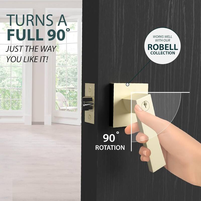 Mega Handles 2-Way Adjustable Door Latch | Universal Half Moon Spindles | For Hidden & Interior Door Lock Systems