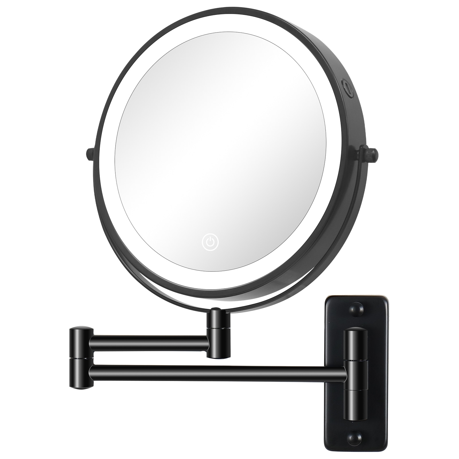 Makeup mirror with store built in lights