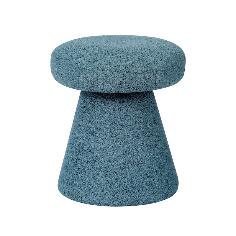 Adeco Mushroom Ottoman Large Soft Foot Stool for Living Room Bedroom
