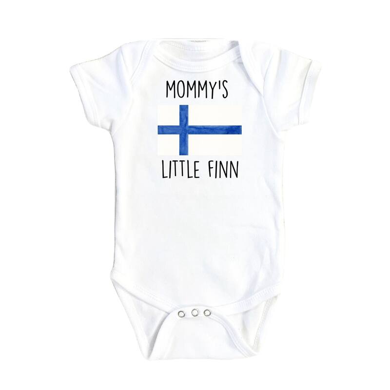 Finland Finn - Baby Boy Girl Clothes Infant Bodysuit Funny Cute Newborn - White - 6-9M