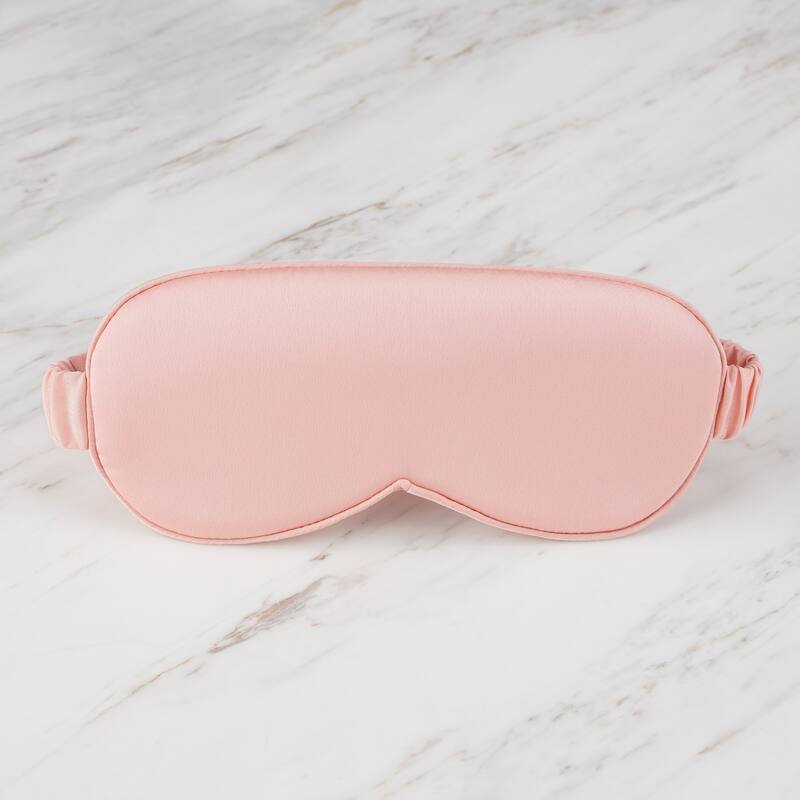 Clean Design Home x Martex Satin Robe And Eyemask Gift Set - L/XL - Pink