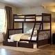 preview thumbnail 2 of 15, Artsy Twin-Over-Full Bunk Bed with Ladders and Two Storage Drawers, Maximized space, Solid Construction, Espresso