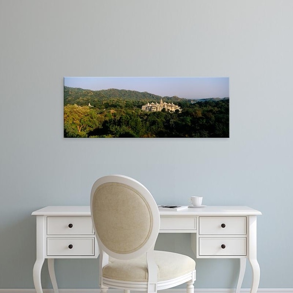 Easy Art Prints Panoramic Images's 'Temple in the forest, Jain Temple, Ranakpur, Rajasthan, India' Premium Canvas Art
