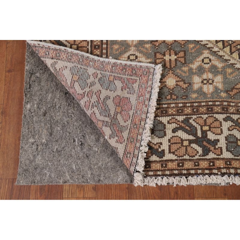Distressed Bakhtiari Vintage Persian Area Rug Handmade Wool Carpet - 5'1" x 10'1"