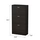 preview thumbnail 15 of 15, 23.6"W Trendy Shoe Storage Cabinet with 3 Large Fold-Out Drawers