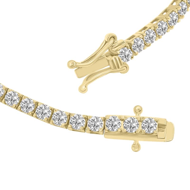 Marquee 6 Carat TW Lab Grown Diamond Tennis Bracelet in 14K Yellow Gold
