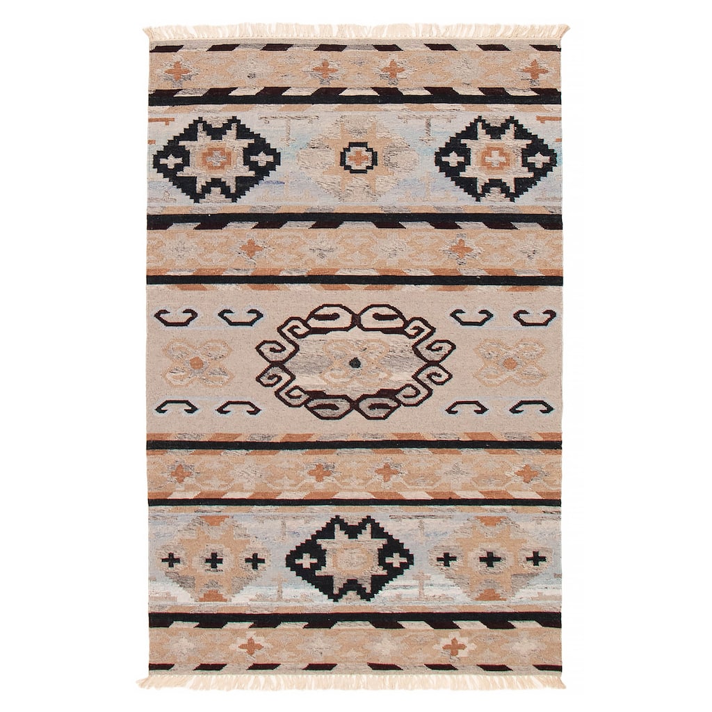 Ankara FW Grey Kilim 5'1" x 8'1" - 5'1 x 8'1