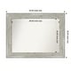 preview thumbnail 9 of 119, Dove Greywash Framed Non-Beveled Custom Wall Mirror, Bathroom Vanity Mirror Outer Size: 34 x 26