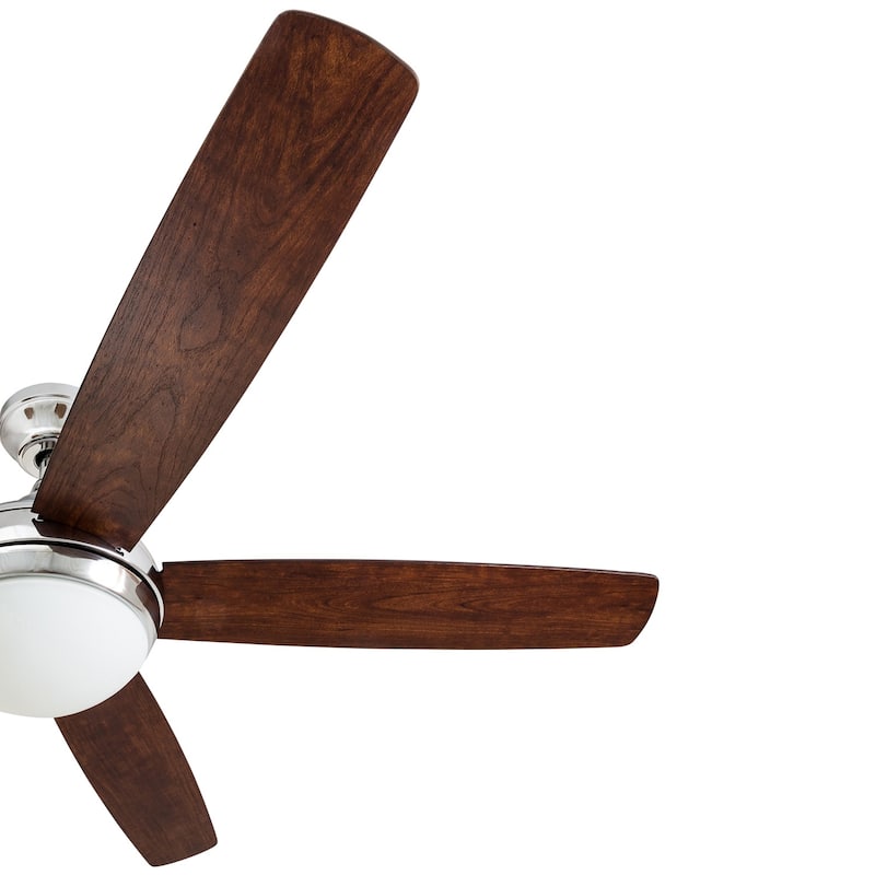 Copper Grove Mills 52-inch Modern Chrome Ceiling Fan with Remote