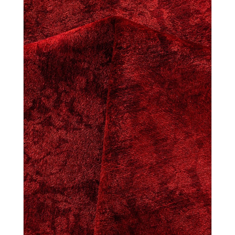 Overdyed, One-of-a-Kind Hand-Knotted Area Rug - Red - 12' 1" x 16' 4"