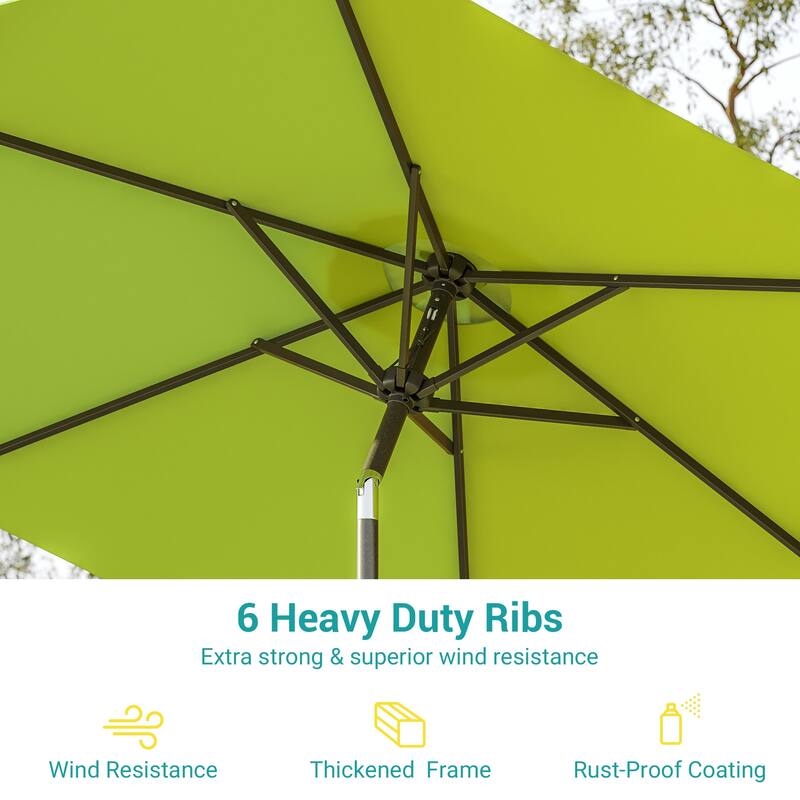 Bonosuki 7.5-foot Waterproof Sunshade Canopy Patio Umbrella