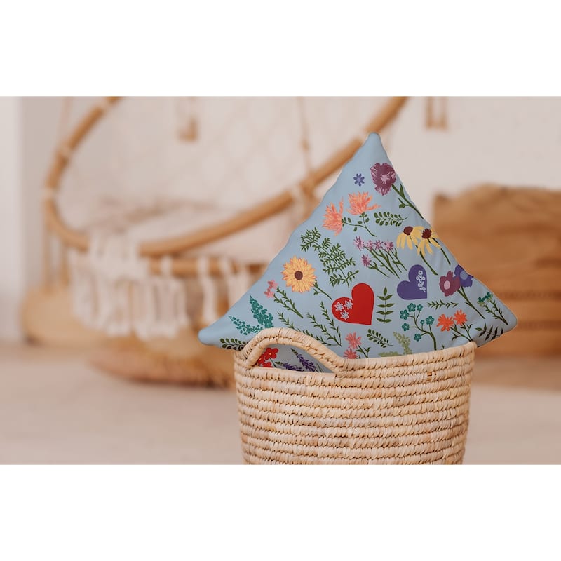 Valentine Garden Accent Pillow