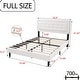 preview thumbnail 23 of 59, alazyhome Upholstered Platform Bed Frame with Button Tufting Headboard