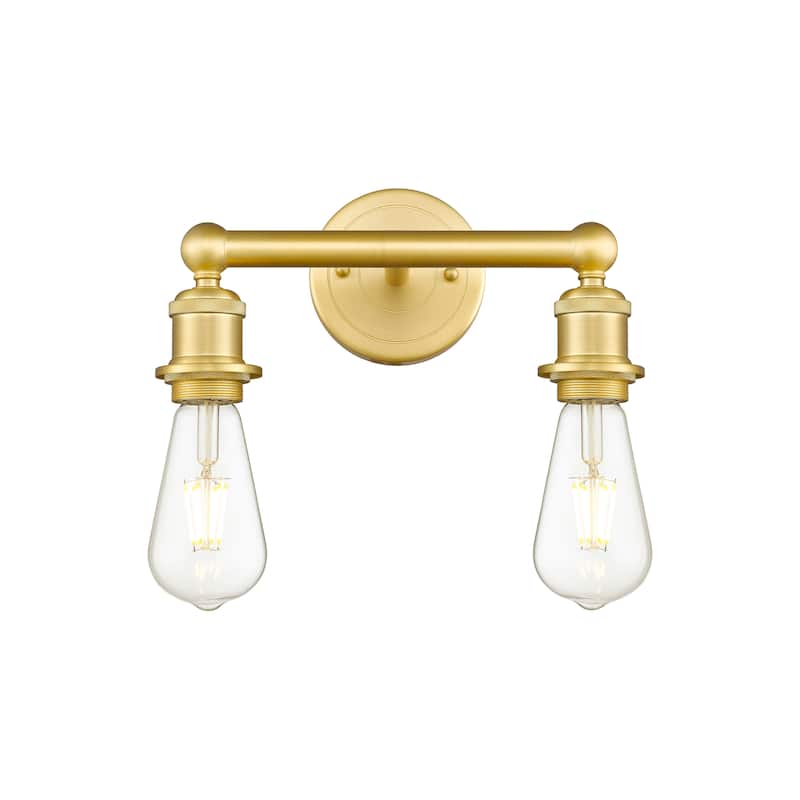 Innovations Lighting Edison - 2 Light 9" Bath Vanity Light - Satin Gold