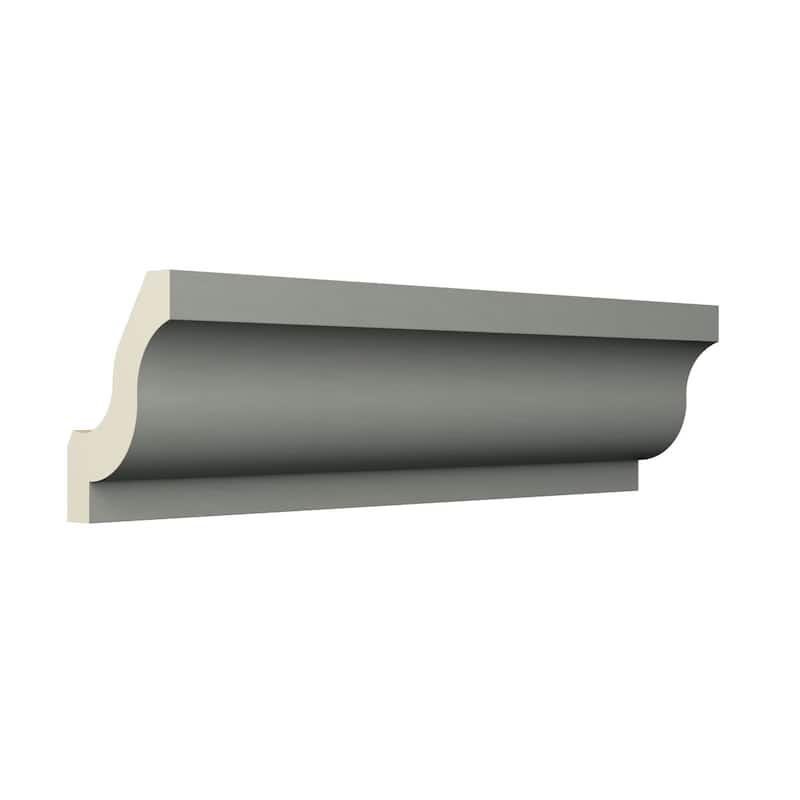 2 3/8"H x 1 5/8"P x 2 7/8"F x 96"L Nora Crown Moulding - 1-Pack