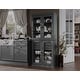 100% Solid Wood Kitchen Pantry Cabinet with Solid Wood, Clear or ...