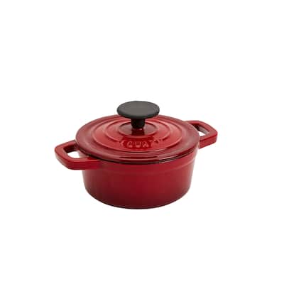 Smith & Clark Iron Works 1-Quart Enamel Dutch Oven - Red