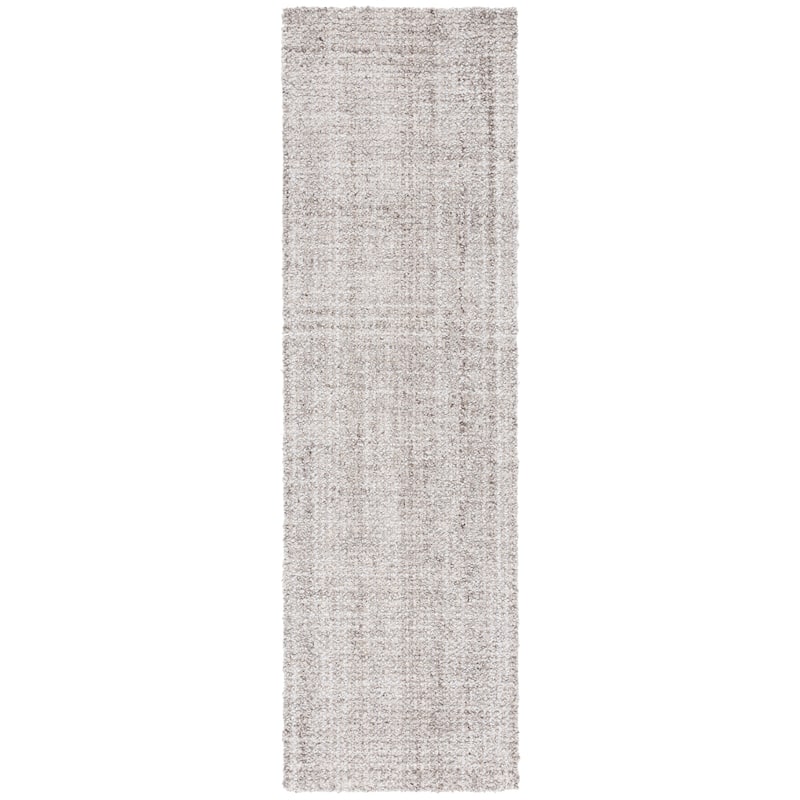 SAFAVIEH Handmade Abstract Eija Modern Wool Rug - 2'3" x 8' Runner - Light Brown/Grey