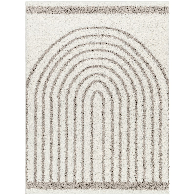 Livabliss Birmingham Playful Arches Plush Area Rug