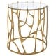 preview thumbnail 1 of 3, Uttermost Ritual Round Gold Side Table - 22.05 W X 25 H X 22.05 D (in)
