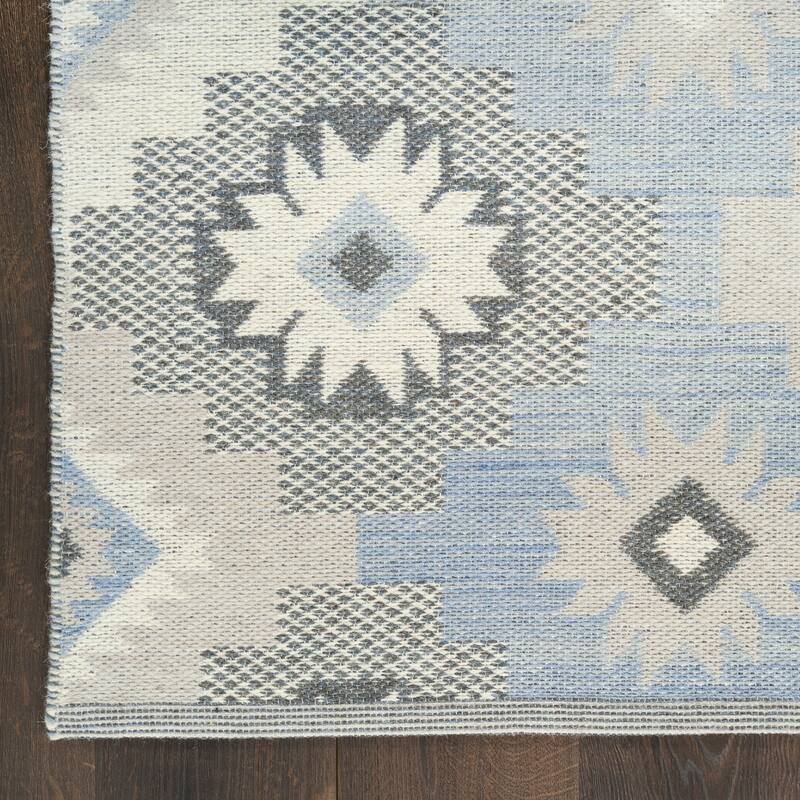 Nourison Copenhagen Flatwoven Wool Indoor only Geometric Area Rug