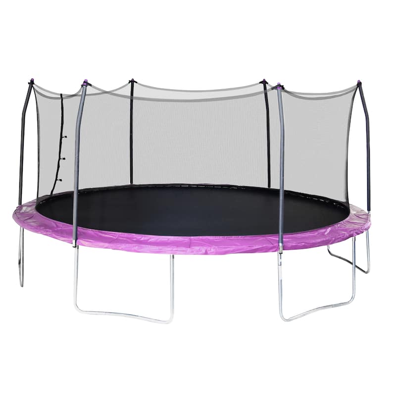 Skywalker Trampolines Purple 17-foot Oval Trampoline with Enclosure