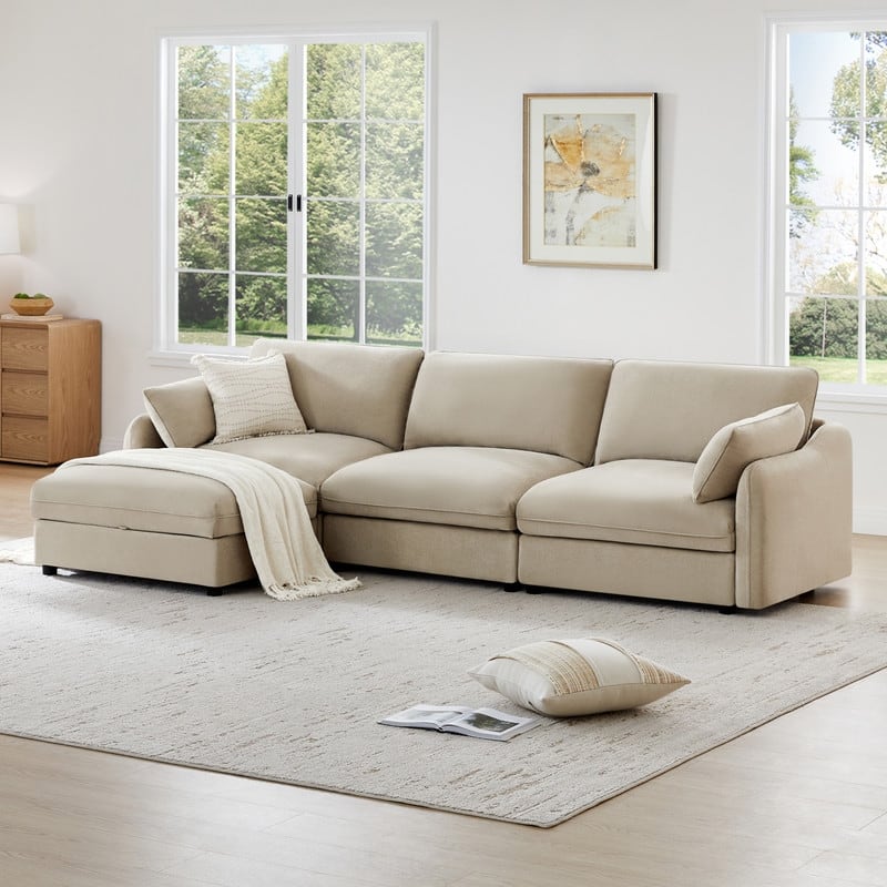 Spruce & Spring Oversized Cloud Modular Sectional Couches for Living Room