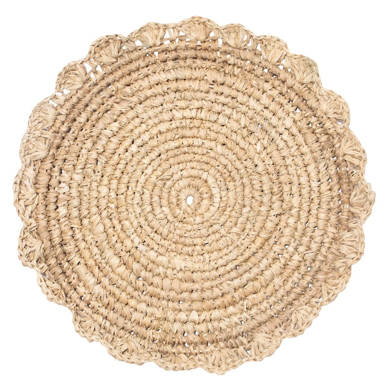 Caravan Blossom Natural Round Placemats - Set of 4