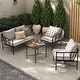 preview thumbnail 1 of 37, Mopio Odelia Patio Furniture, Outdoor Sectional Conversation Set