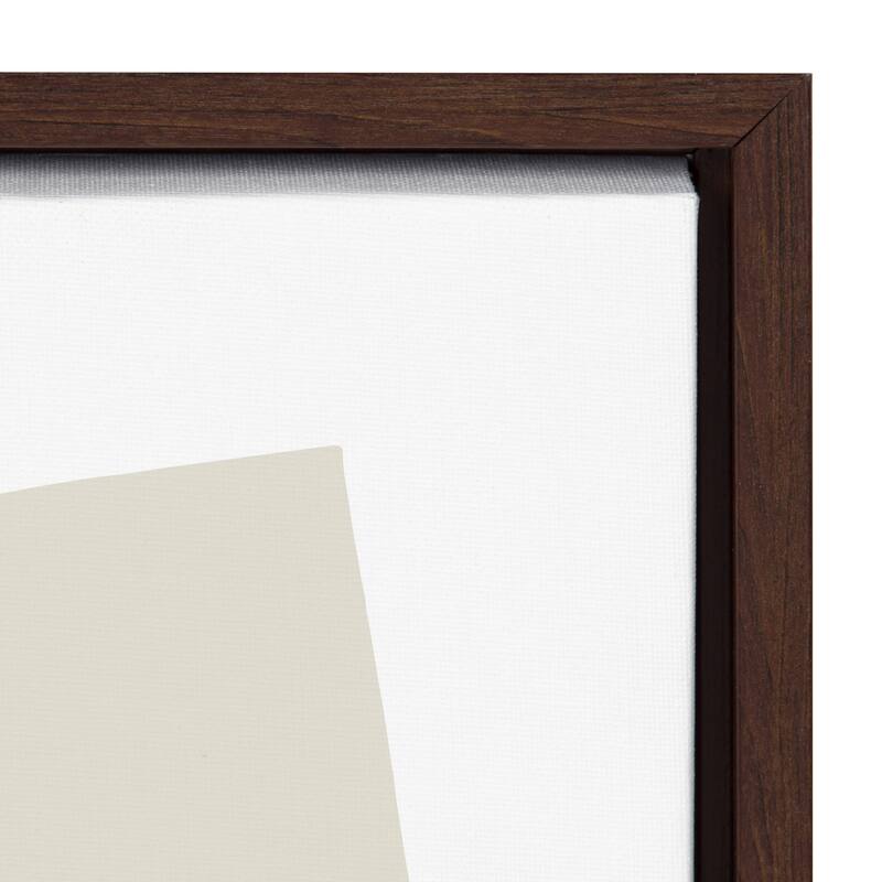 Kate and Laurel Sylvie Neutral Framed Canvas by Statement Goods