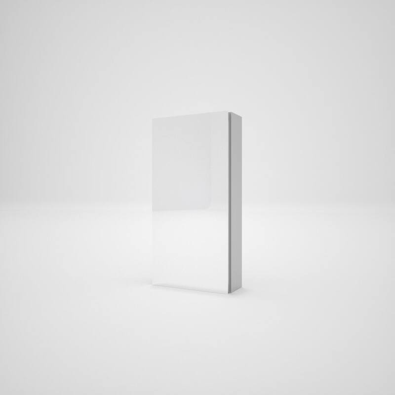 12" x 24" Rectangular Aluminum Surface Mount Medicine Cabinet with Mirror and Shelves