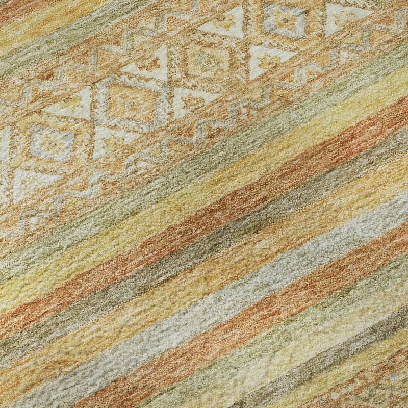 Premium Washable Super Soft Global Stripes Mayfield Rug