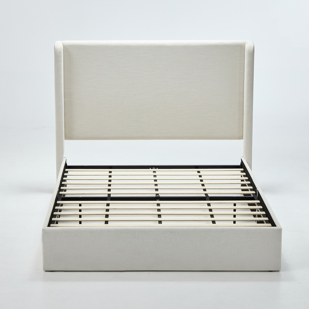 Upholstered Wingback Bed