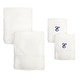 preview thumbnail 12 of 26, Sweet Kids 2-piece White Turkish Cotton Bath and Hand Towel Set with Royal Blue Monogrammed Initial E - White