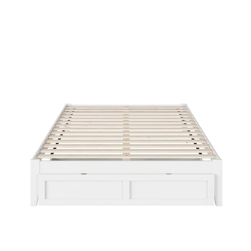 AFI Colorado Platform Bed with Foot Drawer and Charging Station