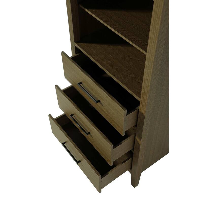 Laura 16-28 Inch Open Shelving Bath Storage Cabinet