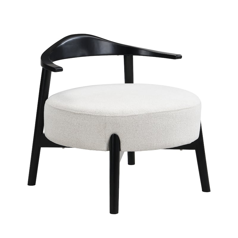 Ipomoea Indoor Boucle Accent Chair With Camel Back by Christopher Knight Home