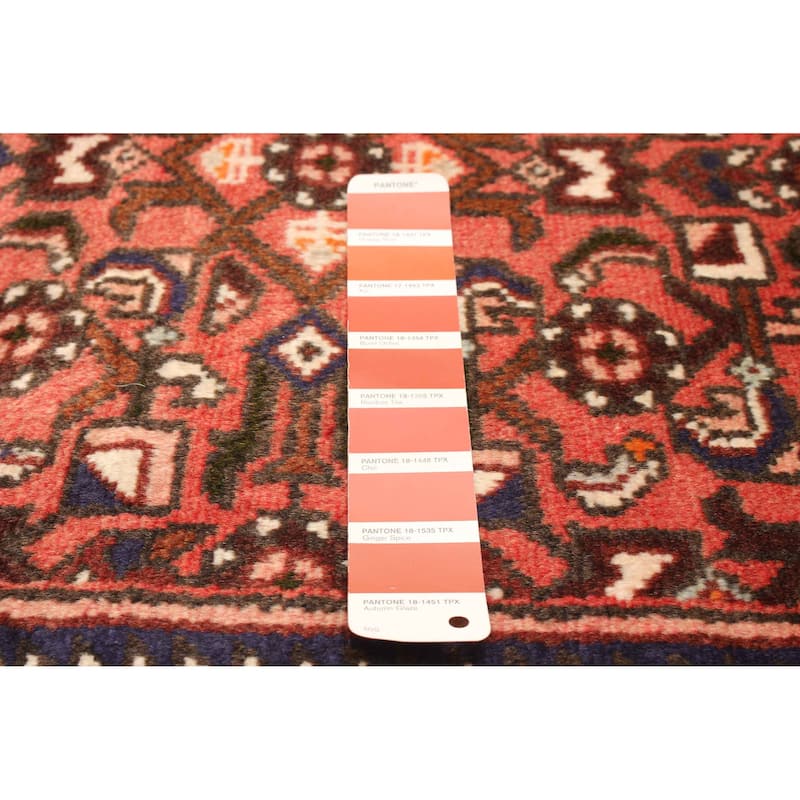 ECARPETGALLERY Hand-knotted Andelz Red Wool Rug - 2' 10" x 9' 10"