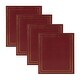 preview thumbnail 29 of 31, DesignOvation Traditional Photo Album, Holds 440 4x6 Photos (Set of 4) 440 Photos - Burgundy
