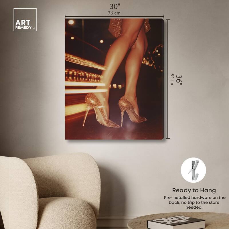 Sparkly Nights Canvas by Art Remedy, Gallery Wrapped