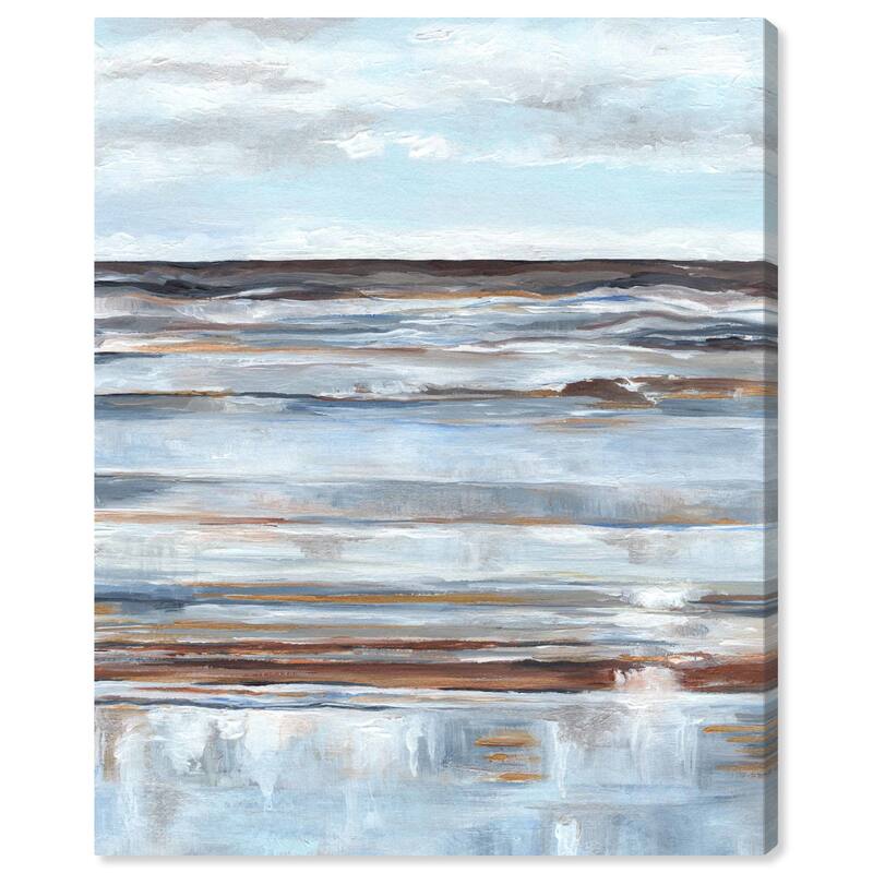 Wynwood Studio Nature and Landscape Grey Clouds - Doll Memories Gray and Light Blue Modern & Contemporary Wall Art Canvas Print