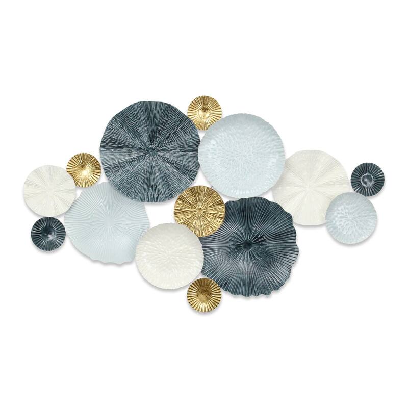 Saoirse Multi Round Panel Blue Nautical Wall Decor