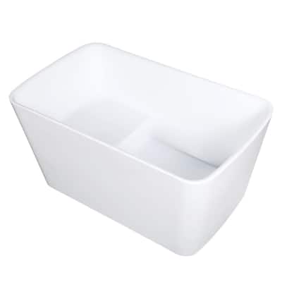 Kingston Brass VTSQ473026S Aqua Eden 47" Free Standing Acrylic Soaking