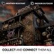 preview thumbnail 2 of 1, Haunted Hill Farm Halloween Indoor/Outdoor CrossTombstone LED Light (39 in. x 54 in.)