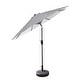 preview thumbnail 62 of 69, Lopes 9-foot Patio Umbrella with Bronze Finish Base Weight Stand Included