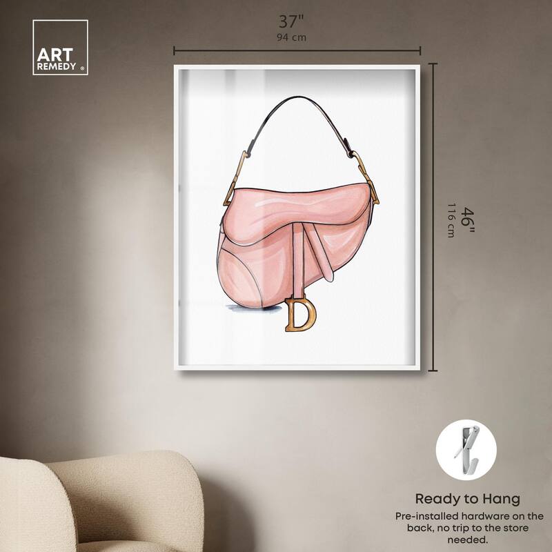 Doll Memories - Blush Pink Bag Shadowbox by Art Remedy
