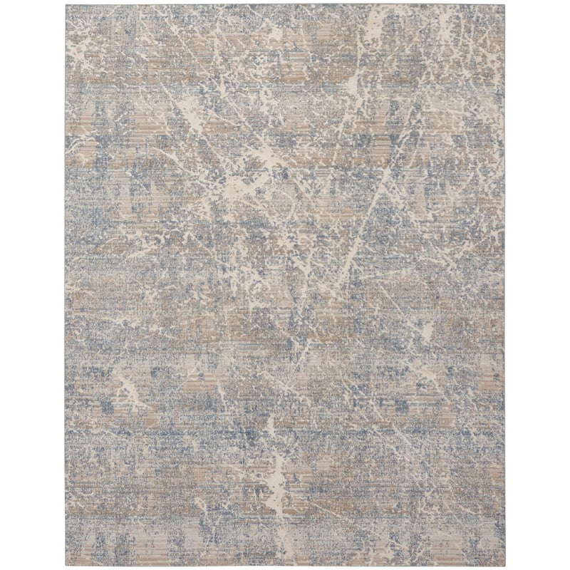 Nourison Splendid Indoor Abstract Area Rug - 7' 10" x 9' 10" - Beige/Blue
